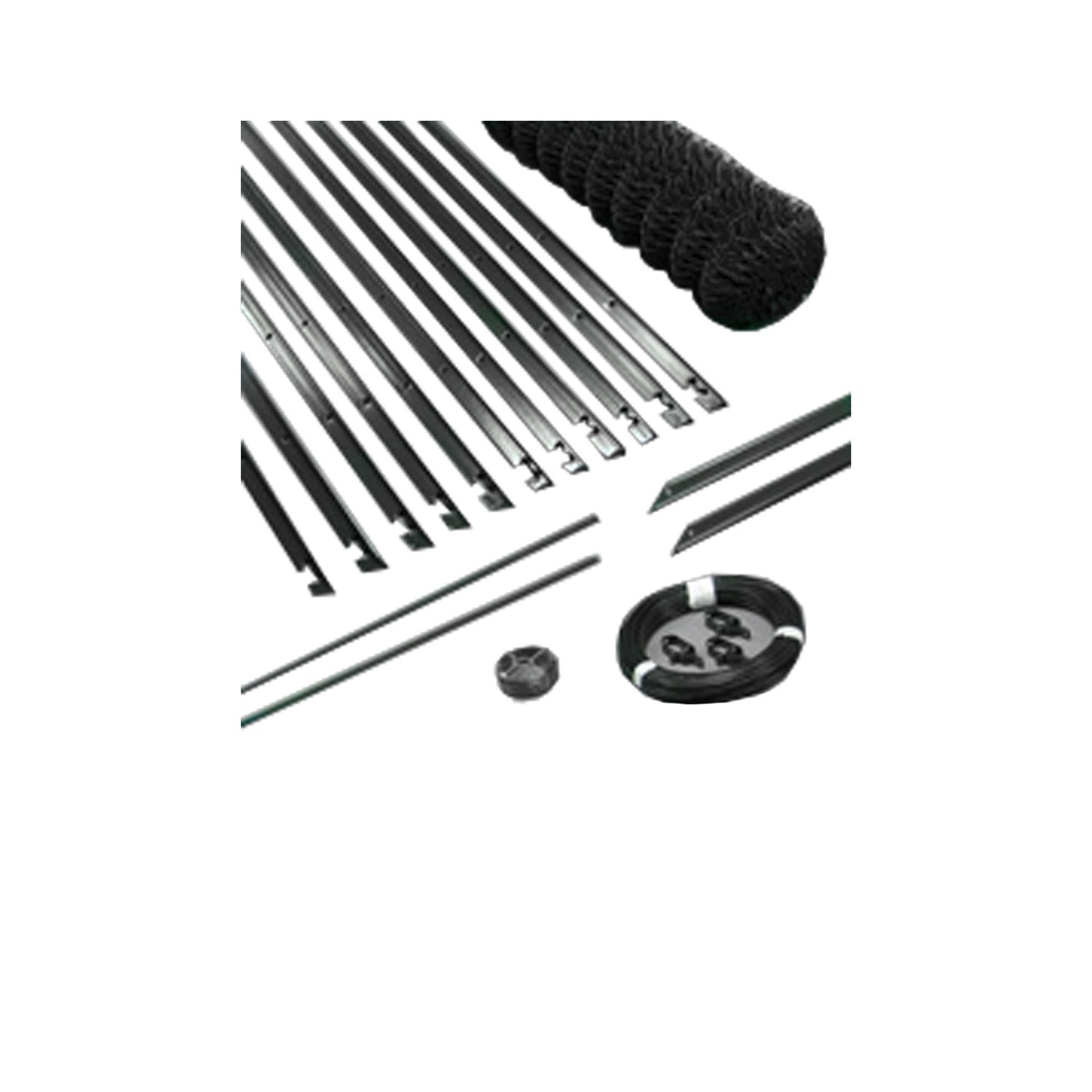 Kit grillage simple torsion 50 x 50 mm - Ø 2,7 / 3,1 mm - Lg. 25 m Gris Anthracite