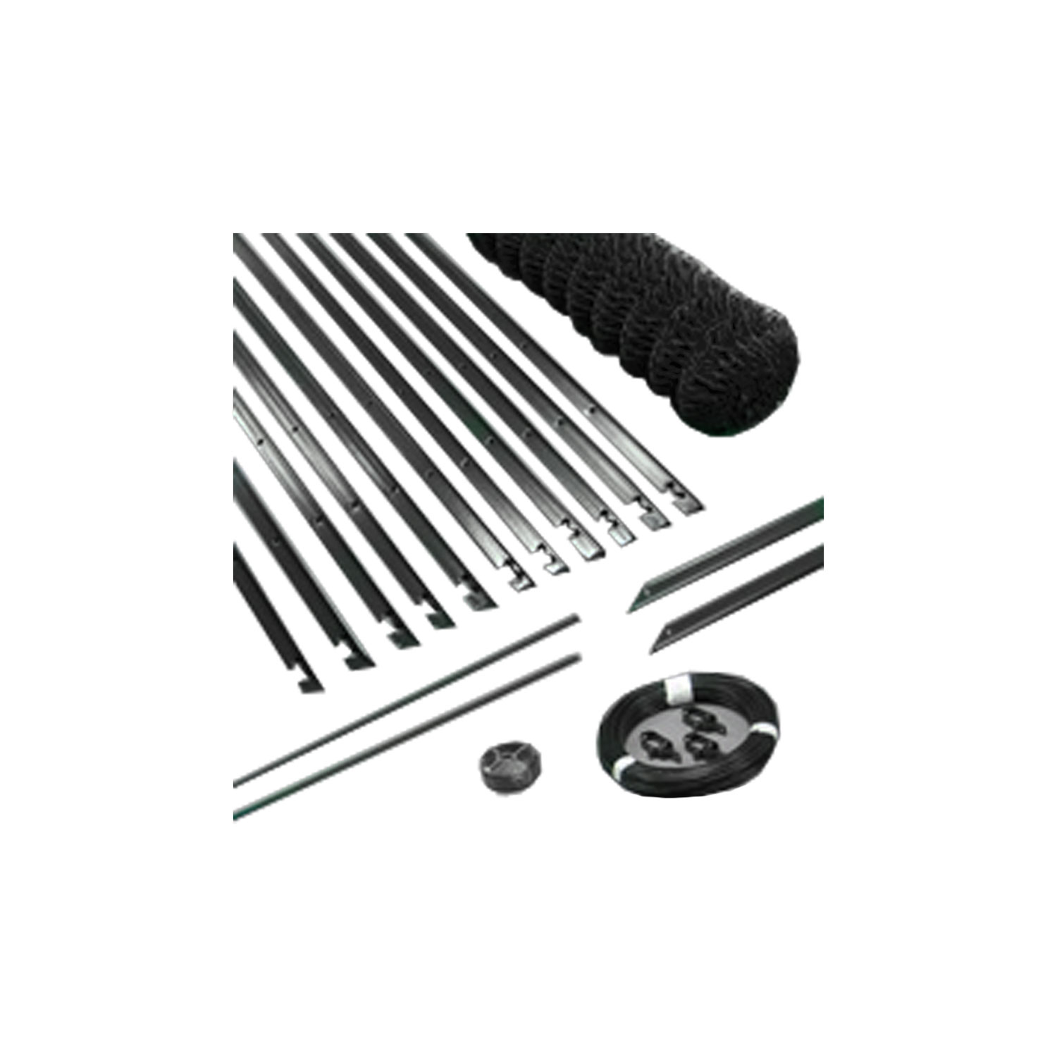 Kit grillage simple torsion 50 x 50 mm - Ø 2,7 / 3,1 mm - Lg. 25 m Gris Anthracite