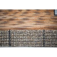Kit clôture gabion mural - à sceller/sur platine (panneaux + poteaux + ancres)