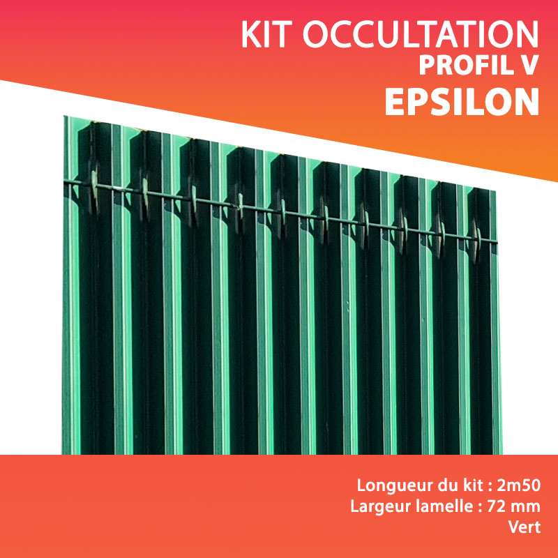 Kit occultation PVC EPSILON Vert 